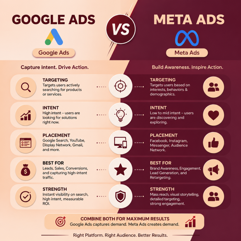 Google Ads vs Meta Ads